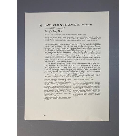 Albrecht Durer, Left Wing, Drawing, Print, Bookplate, Classic Art~ 240623-WH 595 - Picture 3 of 3